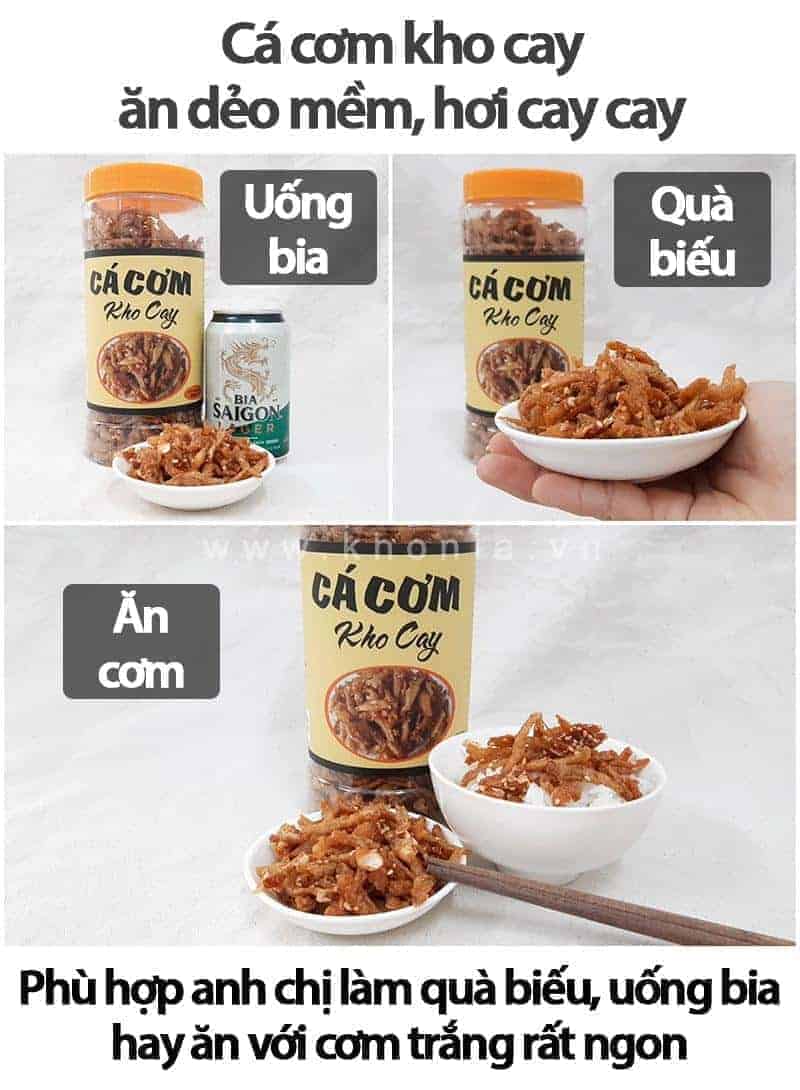 Cá Cơm Kho - Cá Cơm Sấy Giòn Ăn Liền 4 ca-com-kho-cay-13623