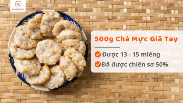 Chả Mực Giã Tay (Gói 500gr) 8 CHẢ MỰC