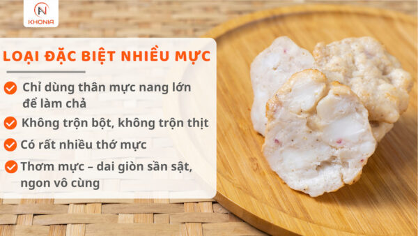 Chả Mực Giã Tay (Gói 500gr) 4 CHẢ MỰC ĐẶC BIỆT