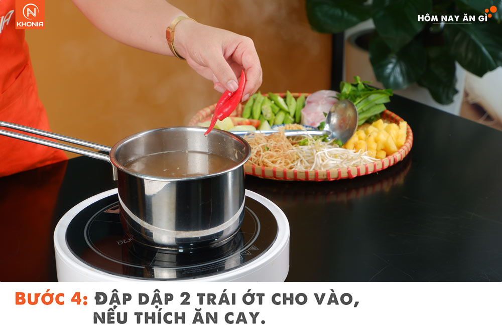 Combo 2 Món Canh Chua + Cá Dứa Kho Tộ 5 Hd Canh Chua Buoc 4