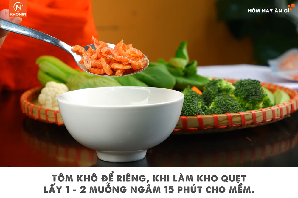 Combo Mắm Kho Quẹt + Tôm Khô 2 Hd Rau Luộc Kho Quẹt Rieng