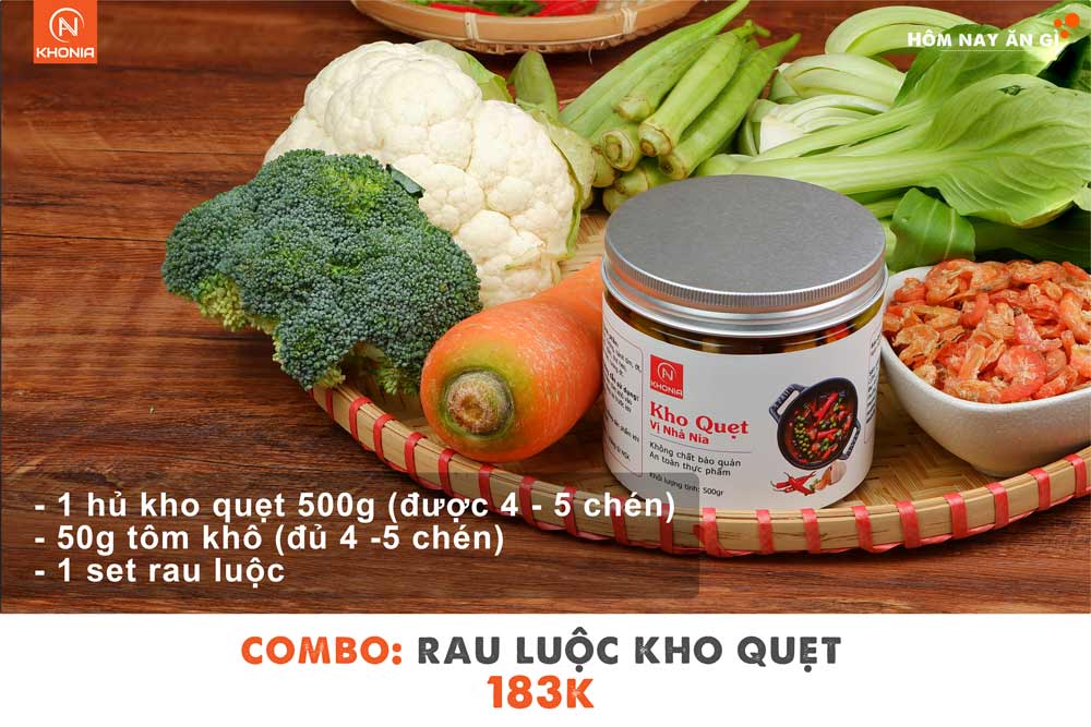 Combo Rau Luộc Kho Quẹt 1 Hd Rau Luộc Kho Quẹt