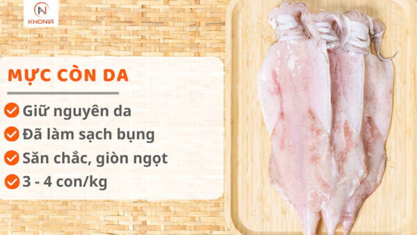 Mực 1 Nắng Vũng Tàu (Trọng lượng 1kg) 8 MỰC 1N CÒN DA