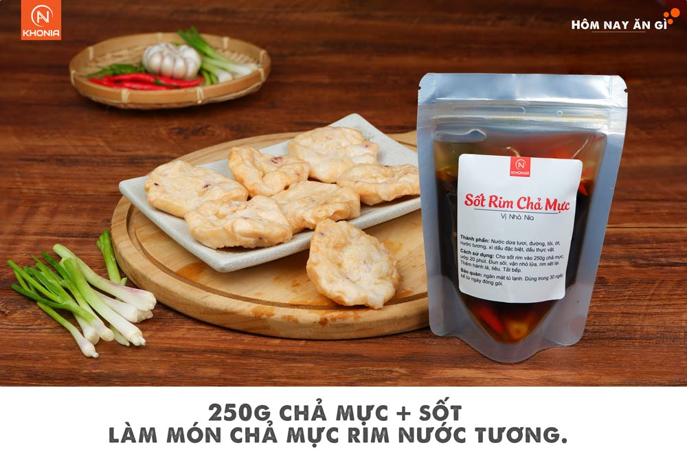 Combo 2 Món Chả Mực Chiên + Rim Nước Tương 2 Cha Muc Rim