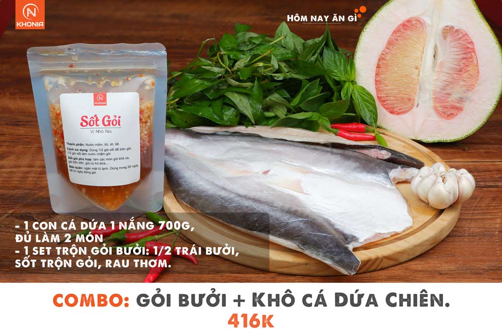 Combo 2 Món Gỏi Bưởi + Khô Cá Dứa Chiên 1 Combo Goi Buoi Kho Ca Dưa Chien 2
