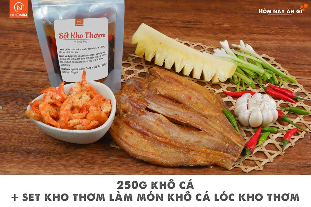 Combo 2 Món Gỏi Xoài + Khô Cá Lóc Kho Thơm 6 Kho Ca Loc Kho Thom